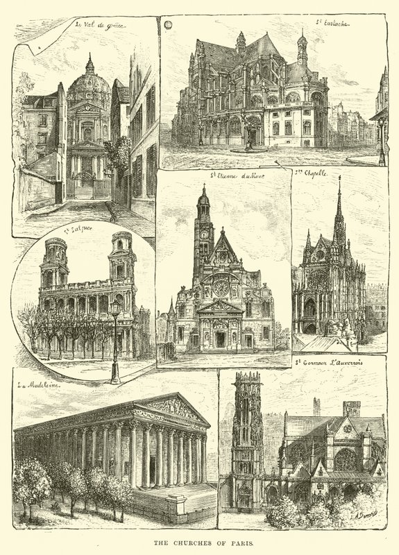 De Kerken van Parijs door English School