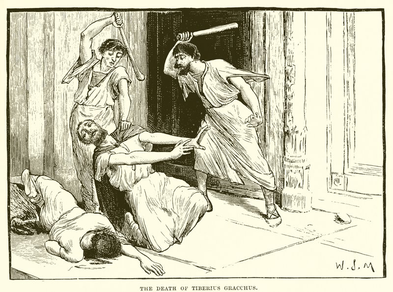 De dood van Tiberius Gracchus door English School