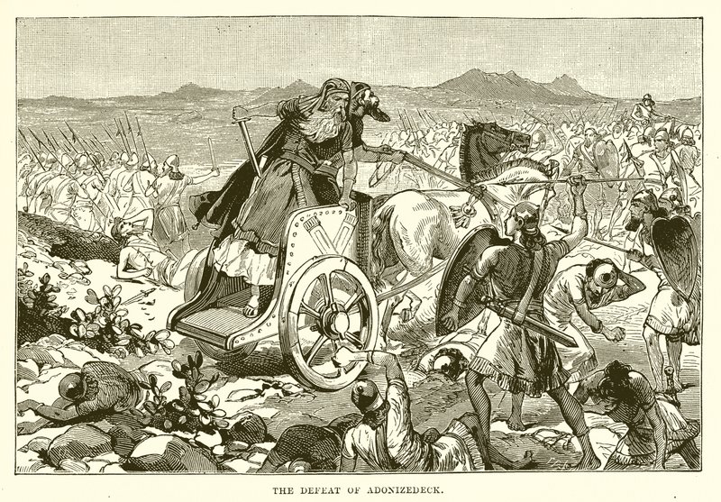 De nederlaag van Adonizedek door English School