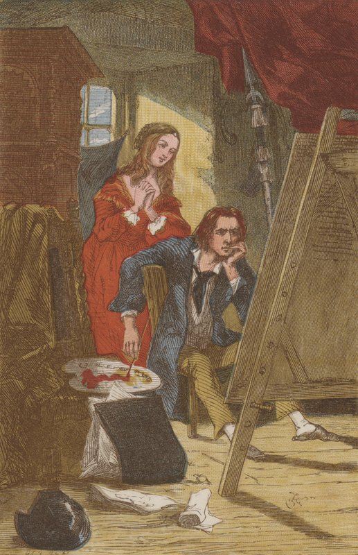 Het Bruidsschat Schilderij door English School