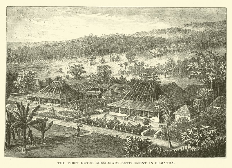 De eerste Nederlandse zendingspost in Sumatra door English School