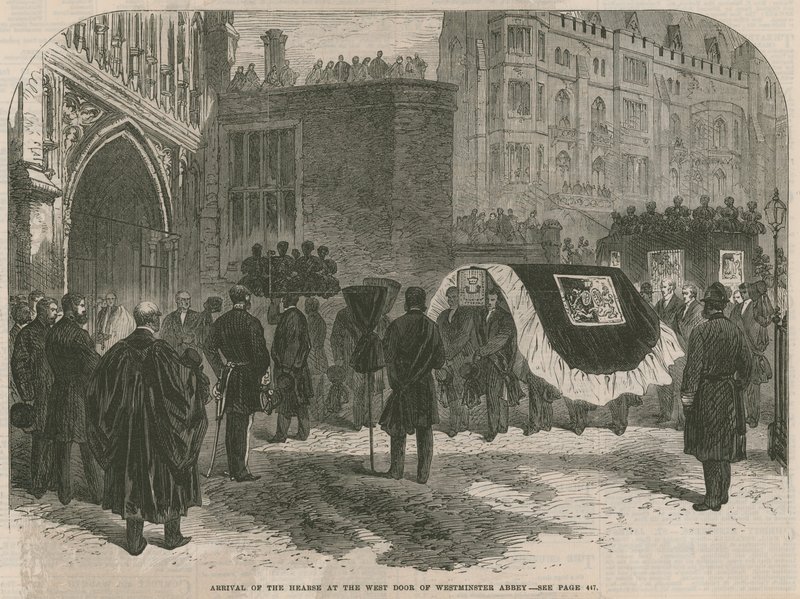 De begrafenis van Lord Palmerston door English School