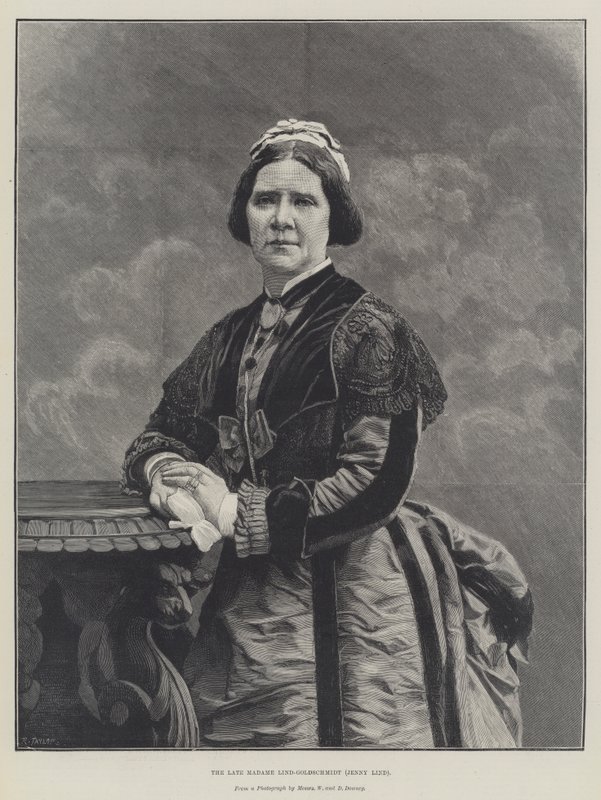 De overleden Madame Lind-Goldschmidt, Jenny Lind door English School
