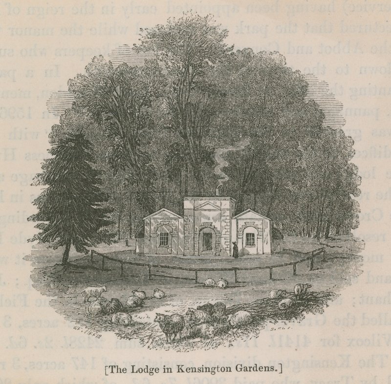 De lodge in Kensington Gardens door English School