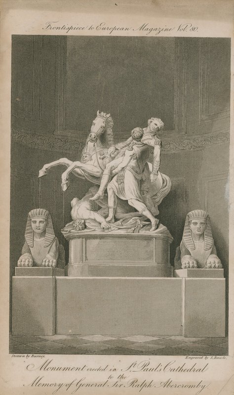 Het monument opgericht in St Paul