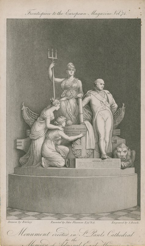 Het monument opgericht in St Paul
