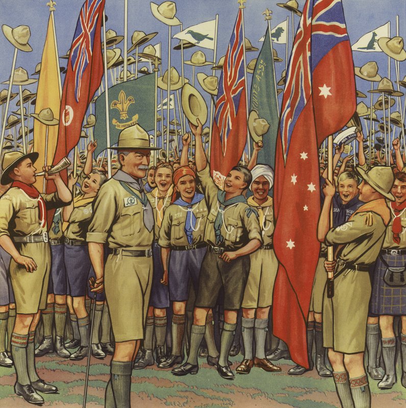 De jamboree van de scout door English School