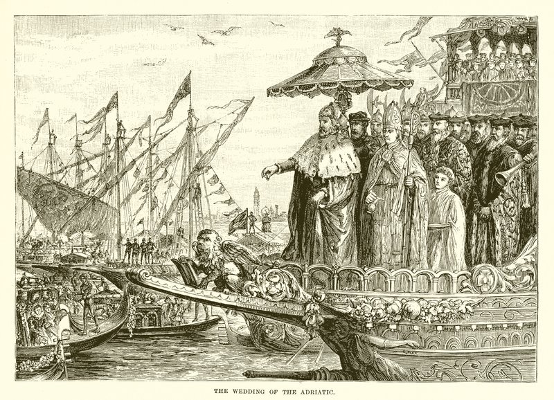 Het huwelijk van de Adriatische Zee door English School