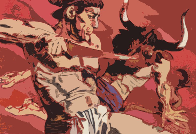 Theseus en de Minotaurus door English School