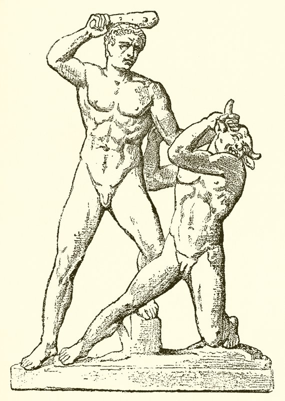 Theseus en de Minotaurus door English School