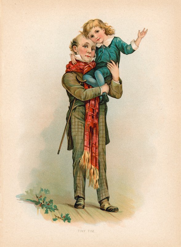 Kleine Tim (chromolitho) door English School