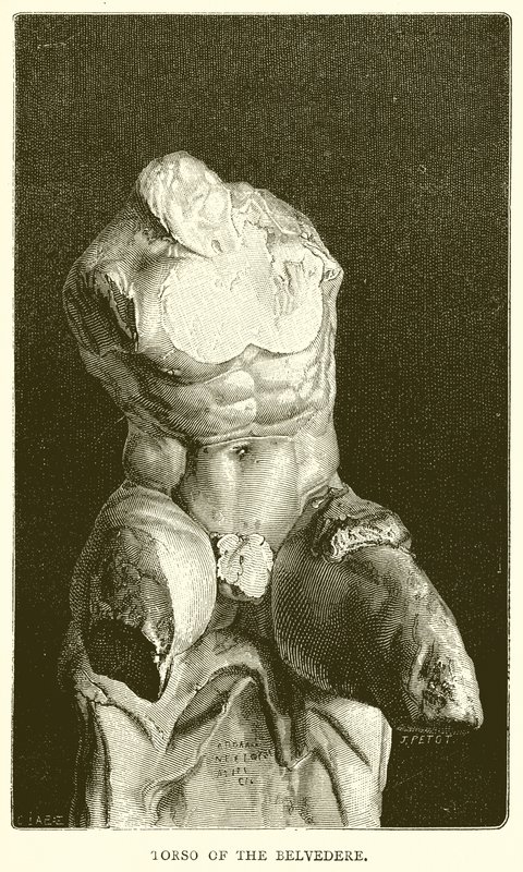 Torso van de Belvedere door English School