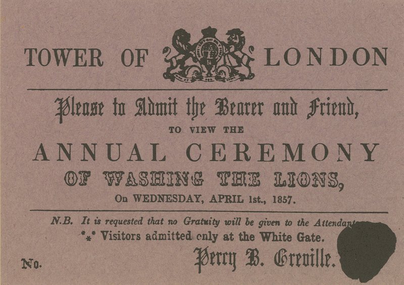 Tower of London Ticket door English School