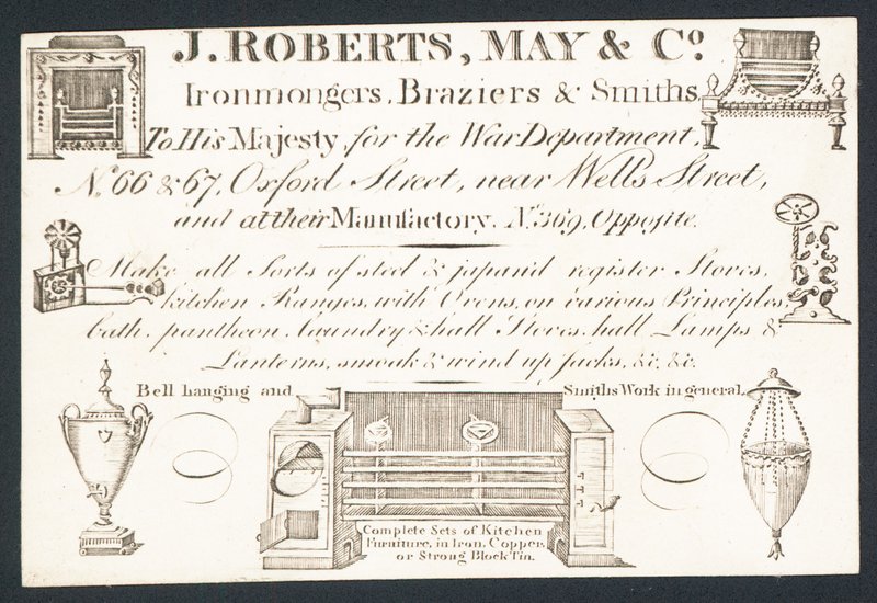 Handelskaart, J Roberts, May & Co door English School
