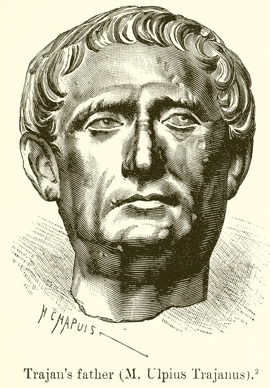 Vader van Trajanus (M. Ulpius Trajanus) door English School