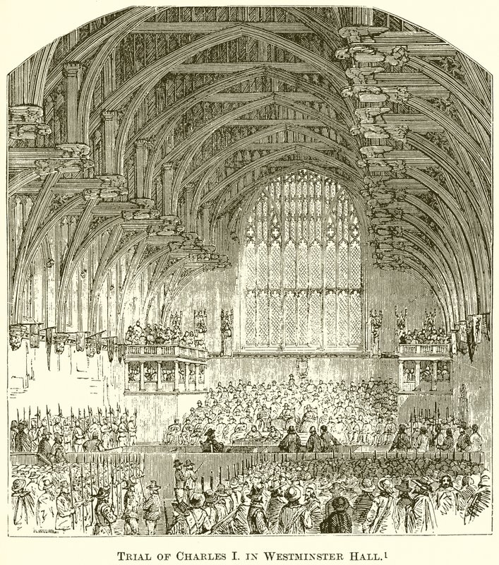 Proces van Karel I in Westminster Hall door English School