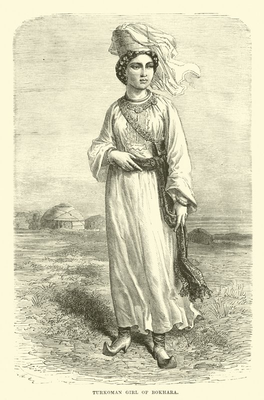 Turkmeens meisje uit Bokhara door English School