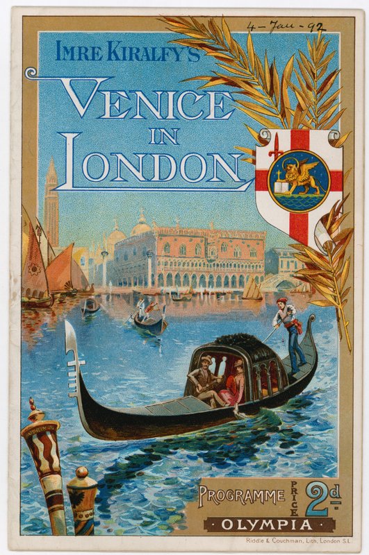 Venetië in Londen in Olympia, 1892 door English School