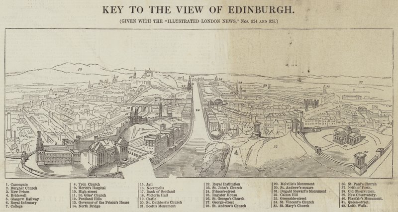 Uitzicht op Edinburgh door English School