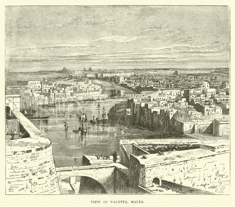 Uitzicht op Valetta, Malta door English School