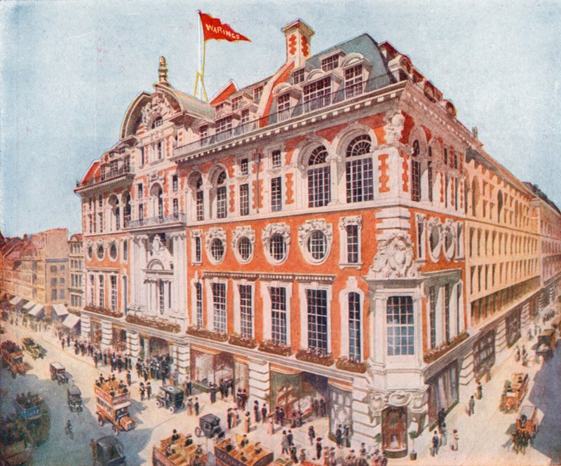 Waring en Gillow in Oxford Street door English School