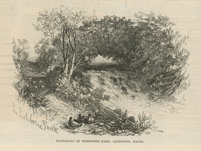 Waterval in Tichborne Park door English School