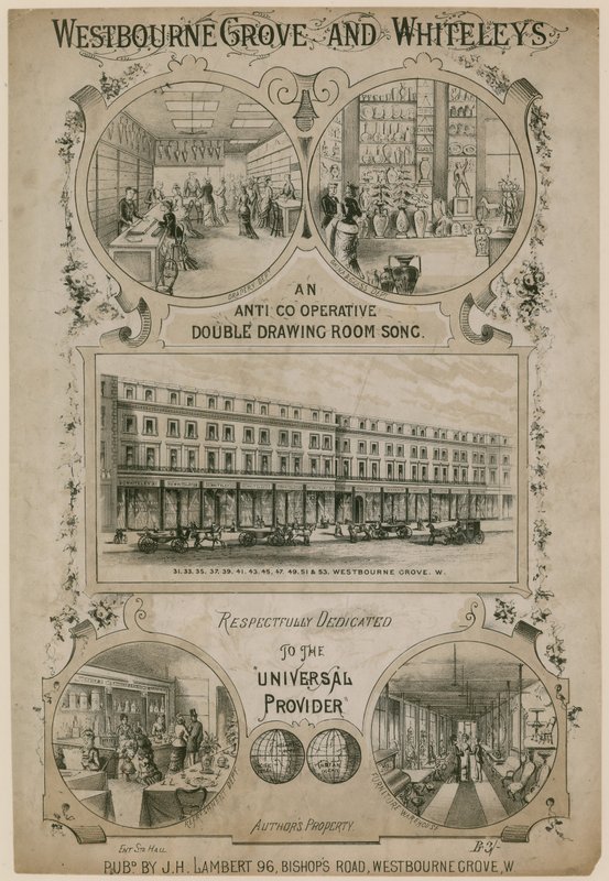 Westbourne Grove and Whiteleys door English School