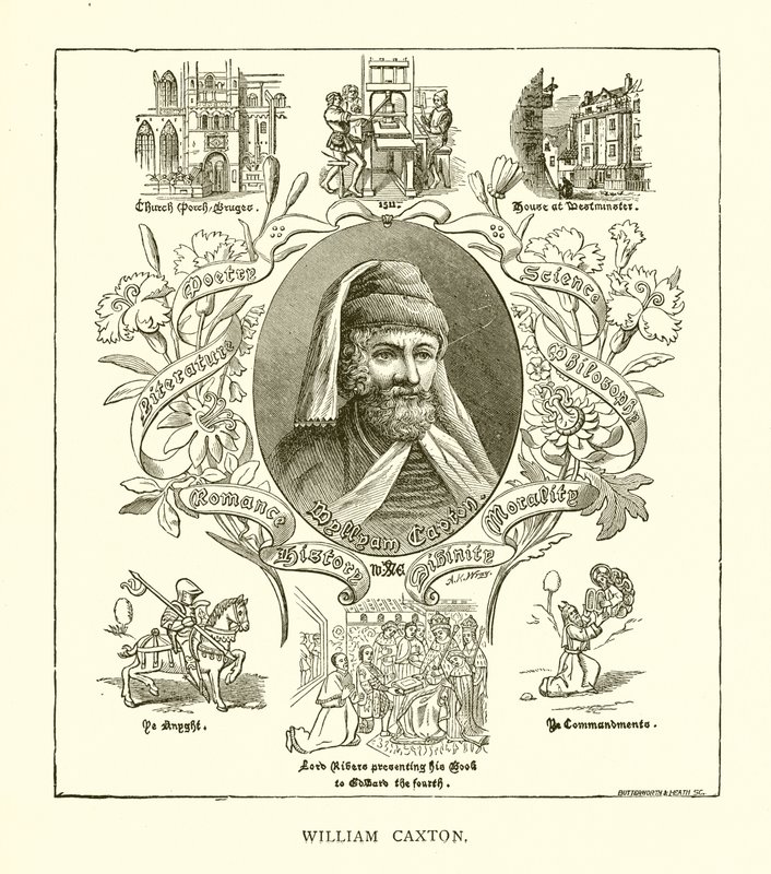 William Caxton door English School