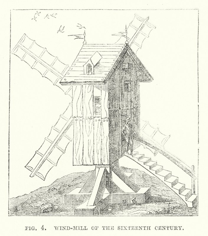 Windmolen uit de zestiende eeuw door English School