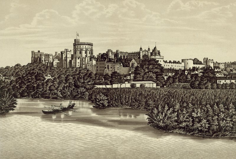 Windsor Castle vanaf de Rivier door English School