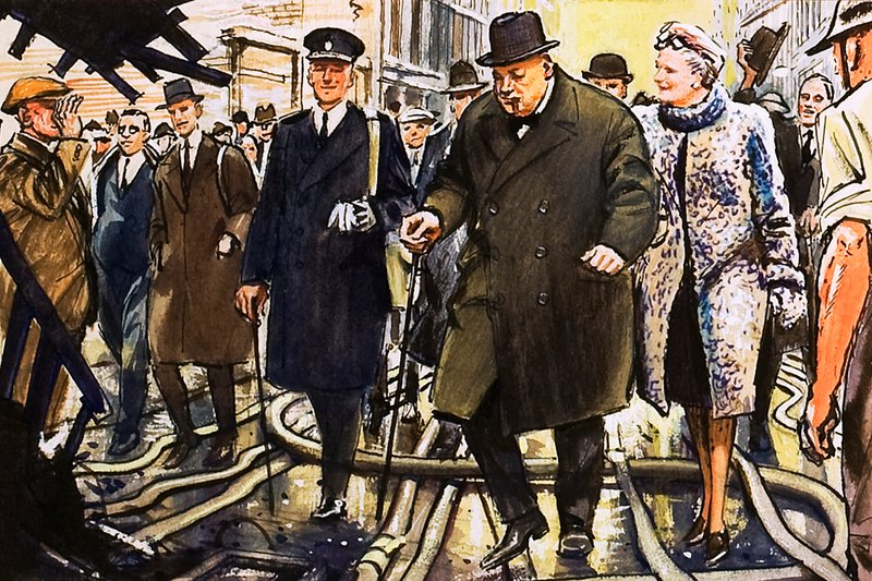 Winston Churchill door English School