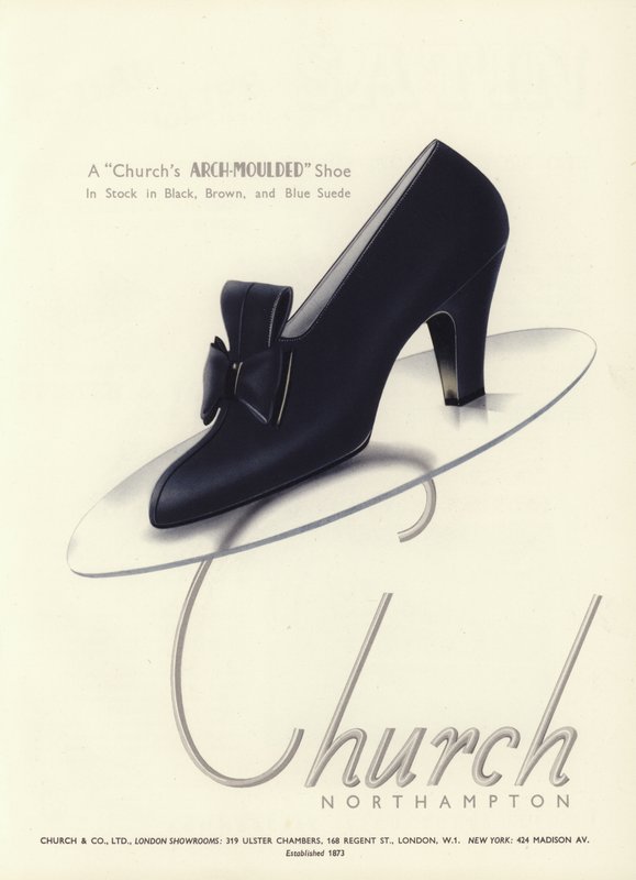 Advertentie voor damesschoenen, 1930s door English School