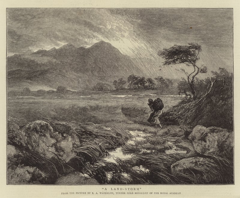 Een Landstorm door Ernest Albert Waterlow