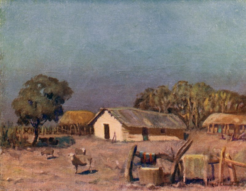 Typische rancho door Ernest William Christmas
