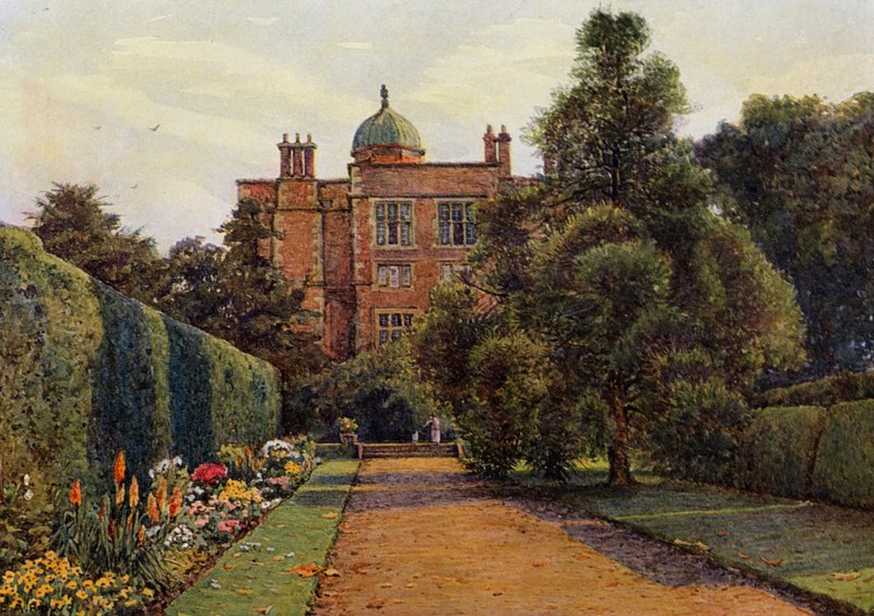 Doddington Hall, nabij Lincoln door Ernest Arthur Rowe
