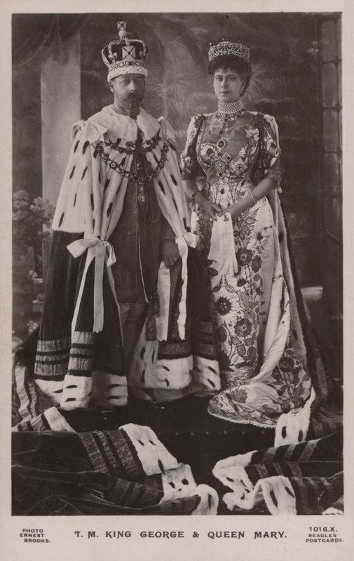 Koning George V en Koningin Mary door Ernest Brooks