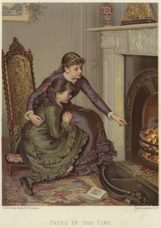 Gezichten in het vuur door Ernest Gustave Girardot