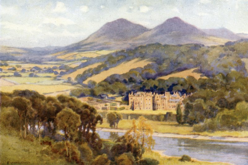 Abbotsford (kleur litho) door Ernest William Haslehust