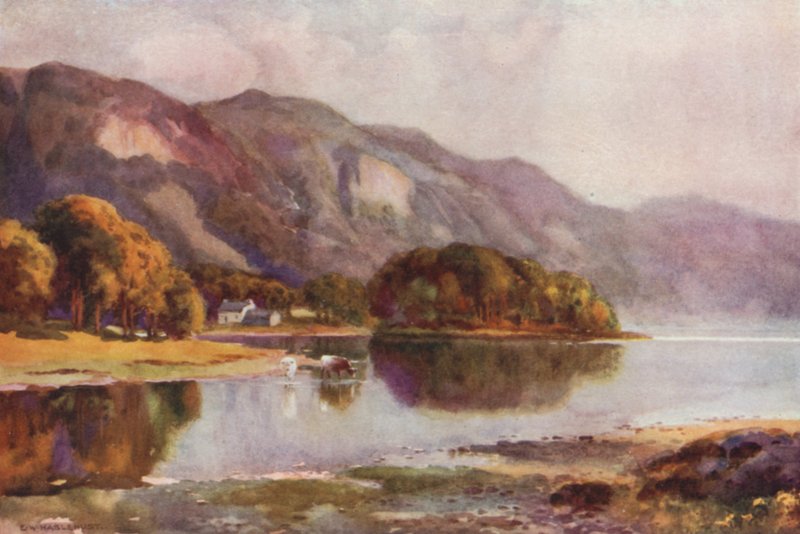 Derwentwater vanaf Friars Crag door Ernest William Haslehust
