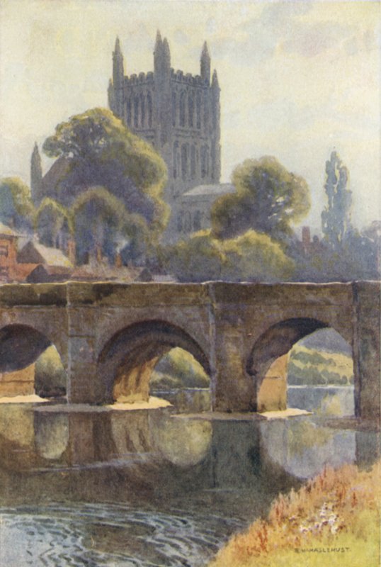 Oude Wye Brug door Ernest William Haslehust