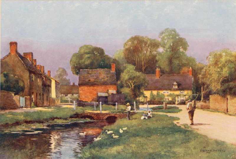 Rivier de Theems: Ashton Keynes door Ernest William Haslehust