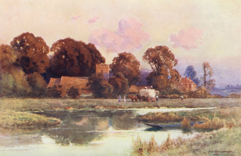 Rivier de Theems: Buscot door Ernest William Haslehust