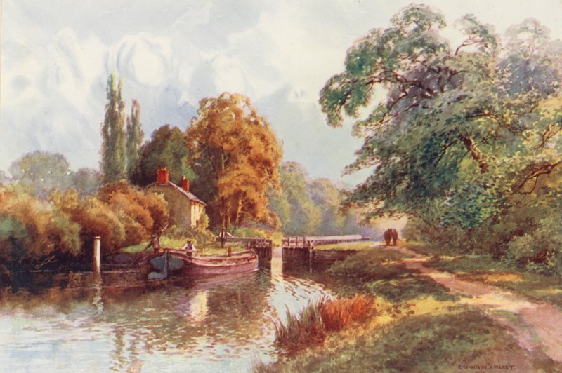 Rivier de Theems: Sonning Lock door Ernest William Haslehust