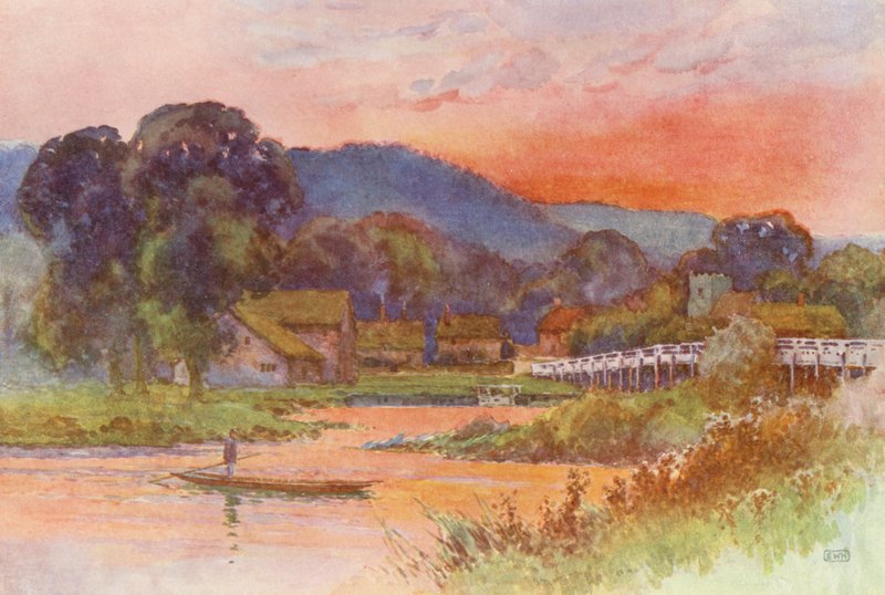 Rivier de Theems: Streatley door Ernest William Haslehust