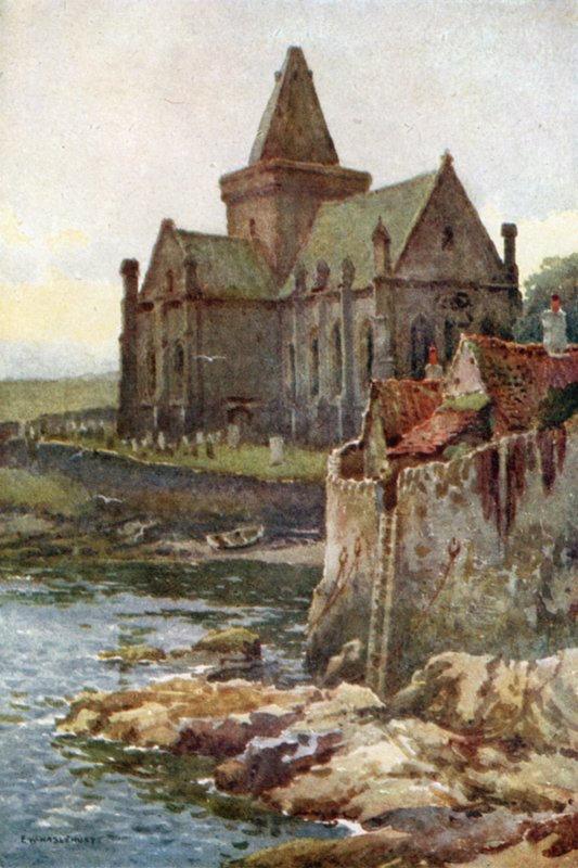 St. Monans (kleur litho) door Ernest William Haslehust
