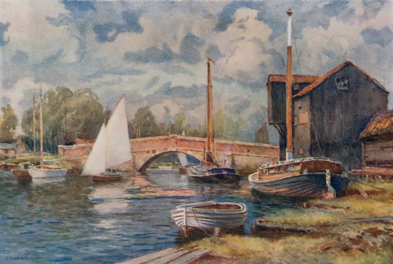 Wroxham Bridge door Ernest William Haslehust