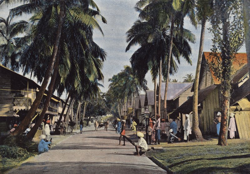 Iles Andaman, De Bazarstraat In Port Blair door European Photographer