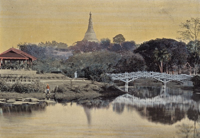 Rangoon, Openbare Tuin door European Photographer