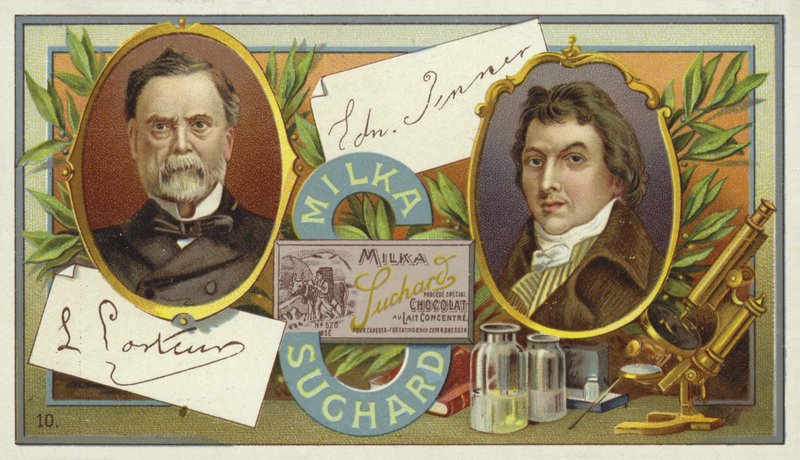 Louis Pasteur en Edward Jenner door European School