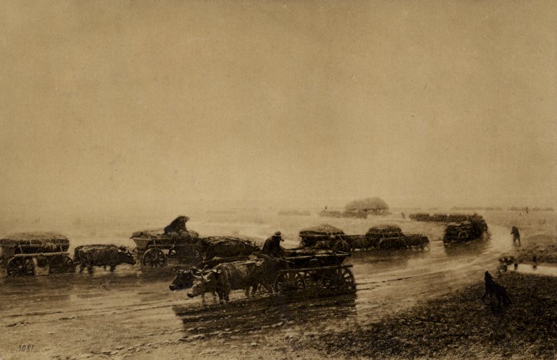 Ossenkarspoor in Mariupol, 1875 door European School